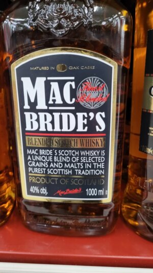 Mac Bride's Blended Scotch Whisky: Recenzja