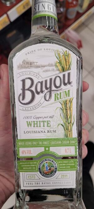 Bayou white rum