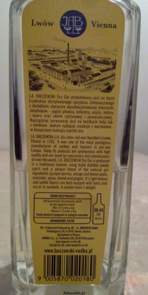 J. A. Baczewski Dry Gin